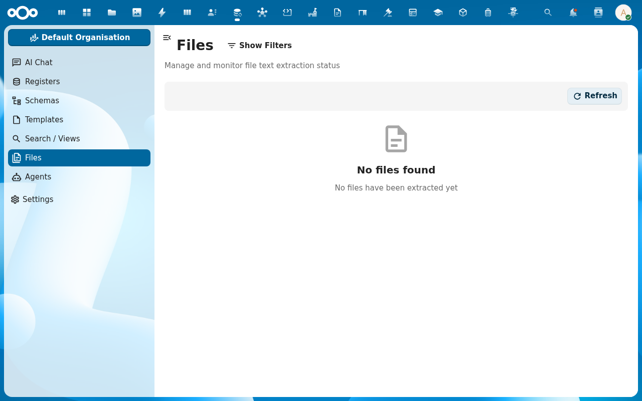 Global Files view